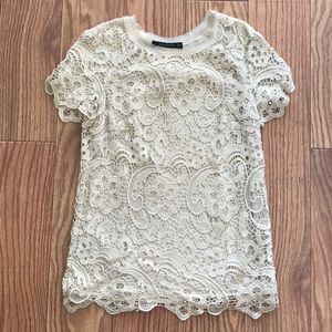Zara lace top size small